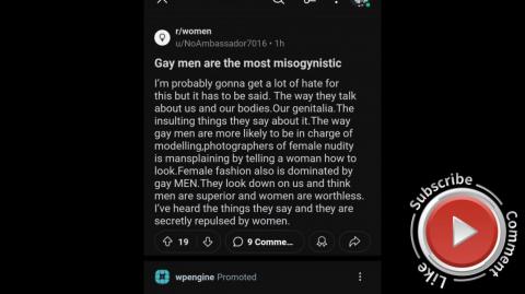 Are gay men misogynistic?