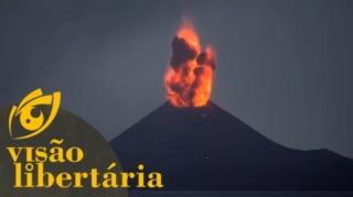 Devemos nos preocupar com a erupção do vulcão Krakatoa? | Visão Libertária - 11/04/20 | ANCAPSU