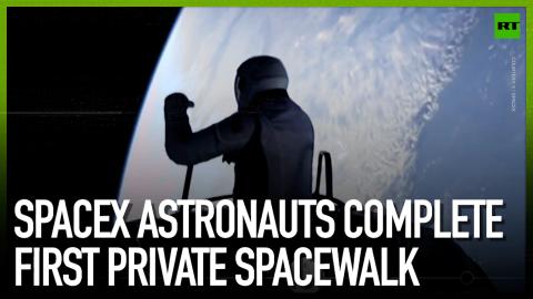 SpaceX astronauts complete first private spacewalk