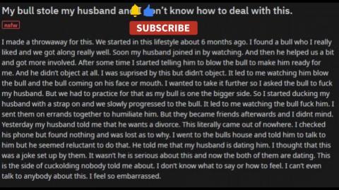 My bull stole my cuckold