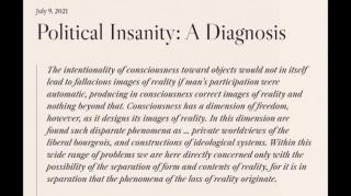 Political Insanity: A Diagnosis (Jeffrey Nyquist)