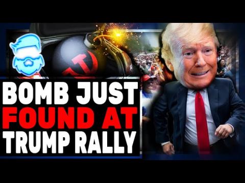 Bomb Detected At Today's Donald Trump Rally & Then The Story Gets VERY WEIRD! Something Is Fishy!