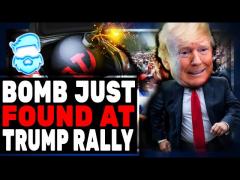 Bomb Detected At Today's Donald Trump Rally & Then The Story Gets VERY WEIRD! Something Is Fishy!