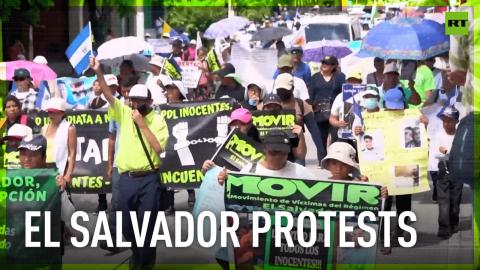 Thousands demand end to state of emergency in El Salvador