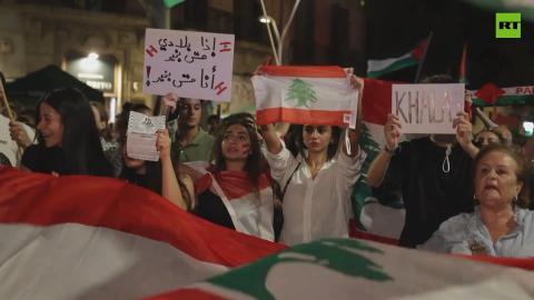 Protesters hit Barcelona streets to rally in support of Gaza and Lebanon