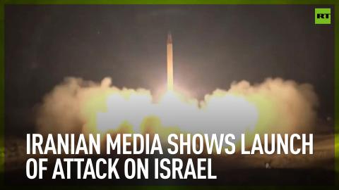 Iranian media shows launch of attack on Israel
