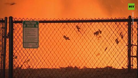 Large blaze rages in Massachusetts with risks of more wildfires on the rise