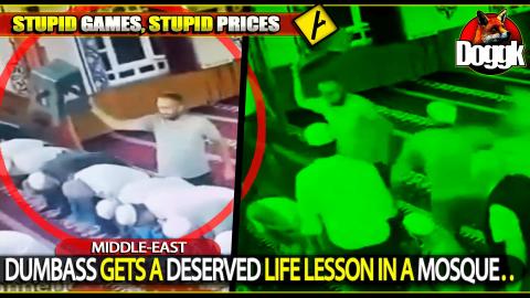 DUMBASS GETS A DESERVED LIFE LESSON IN A MOSQUE.. (MIDDLE-EAST) >> INTERESTING KARMA ^^