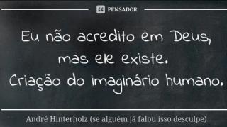 Porque Eu Não Acredito Em Deus!