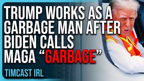 Trump Works As A GARBAGE MAN After Joe Biden Calls Trump Supporters “Garbage”