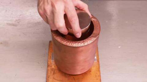 HUGE Magnet VS Copper Sphere - Defying Gravity- Will a Neodymium Magnet Float Inside_