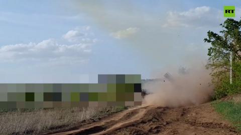 Uragan MLRS crew completes fire missions in conflict zone