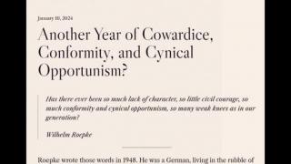 Another Year of Cowardice, Conformity, and Cynical Opportunism? (Jeffrey Nyquist)