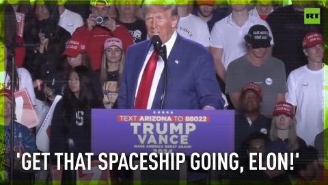 Trump calls for missile defense shield, endorses Musk’s Mars ambitions