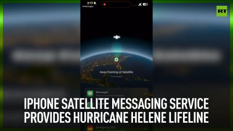 iPhone satellite messaging service provides Hurricane Helene lifeline
