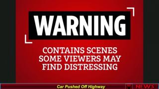 Car Pushed Off Highway