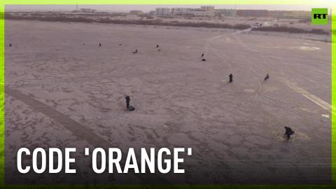 Volcanic ash consumes Kamchatka settlement