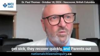 Dr - What I was able to see and then publish was how incredibly healthy unvaccinated children are