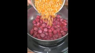 These are the best popcorn you will ever eat with sausage