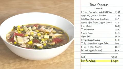 Pro Chef Turns Canned Seafood Into - FOUR - Meals for - FOUR PEOPLE - For Under 12 dollars