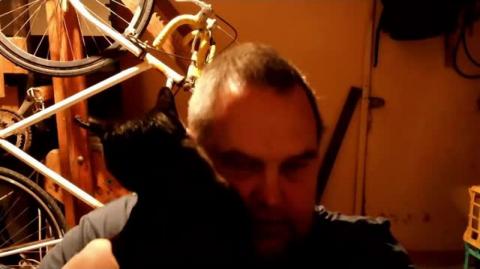 Jack the Kat - Gets a Warm Up Cuddle