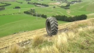 100 Tires Vs Mountain - Extreme Destruction Bowling