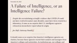 A Failure of Intelligence, or an Intelligence Failure (Jeffrey Nyquist)