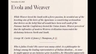 Evola and Weaver (Jeffrey Nyquist)