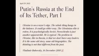 Putin’s Russia at the End of Its Tether, Part I (Jeffrey Nyquist)