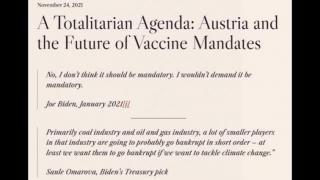 A Totalitarian Agenda Austria and the Future of Vaccine Mandates (Jeffrey Nyquist)