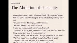 The Abolition of Humanity (Jeffrey Nyquist)