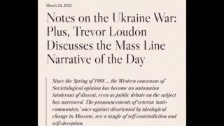 Notes on the Ukraine War (March 24, 2022) (Jeffrey Nyquist)