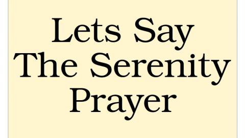 Lets All Say The Serenity Prayer - Baaaaaaa