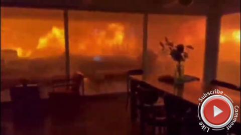 Fire in Pacific Palisades California