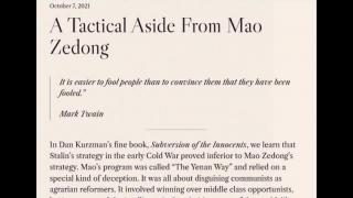 A Tactical Aside From Mao Zedong (Jeffrey Nyquist)