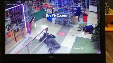 ROBBERY ENDS IN SHOOTOUT