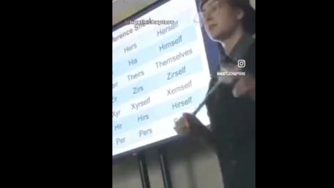 LGBT GENDER PRONOUNS being taught to YOUTH in a US SCHOOL