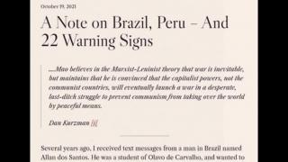 A Note on Brazil, Peru – And 22 Warning Signs (Jeffrey Nyquist)