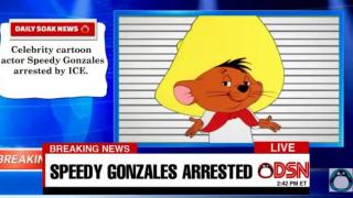 BREAKING FAKE NEWS! ICE ARREST SPEEDY GONZALES NEAR US-MEXICO BORDER
