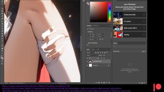 Declassified project video recording that documented work on an anime girl character filmed in mid July 2023 pt3 (slightly erotic)