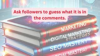 Create a “Guess the Product” Post, GET E-BOOKS BUNDLE ON MARKETING FOR FREE, LINK @ BIO (OR) @ DESCRIPTION.