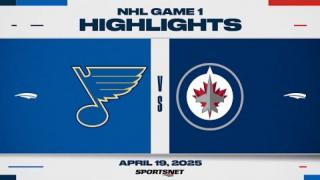 NHL Game 1 Highlights - Blues vs. Jets - April 19, 2025