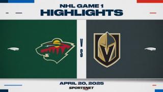 NHL Game 1 Highlights - Wild vs. Golden Knights - April 21, 2025