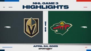 NHL Game 3 Highlights | Golden Knights vs. Wild