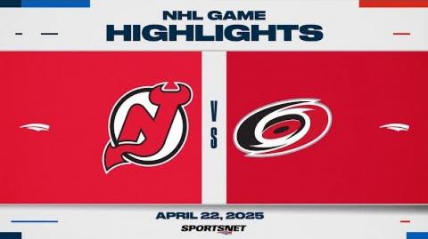 NHL Game 2 Highlights - Devils vs Hurricanes