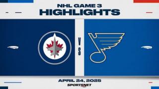 NHL Game 3 Highlights | Jets vs. Blues