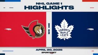 NHL Game 1 Highlights | Senators vs. Maple Leafs - April 20, 2025