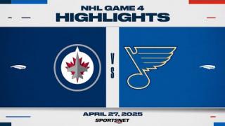 NHL Game 4 Highlights - Jets vs. Blues