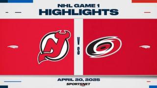 NHL Game 1 Highlights - Hurricanes vs. Devils - April 20, 2025