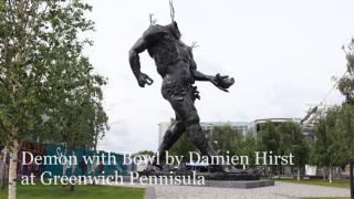 DEMON WITH A BOWL SCULPTURE